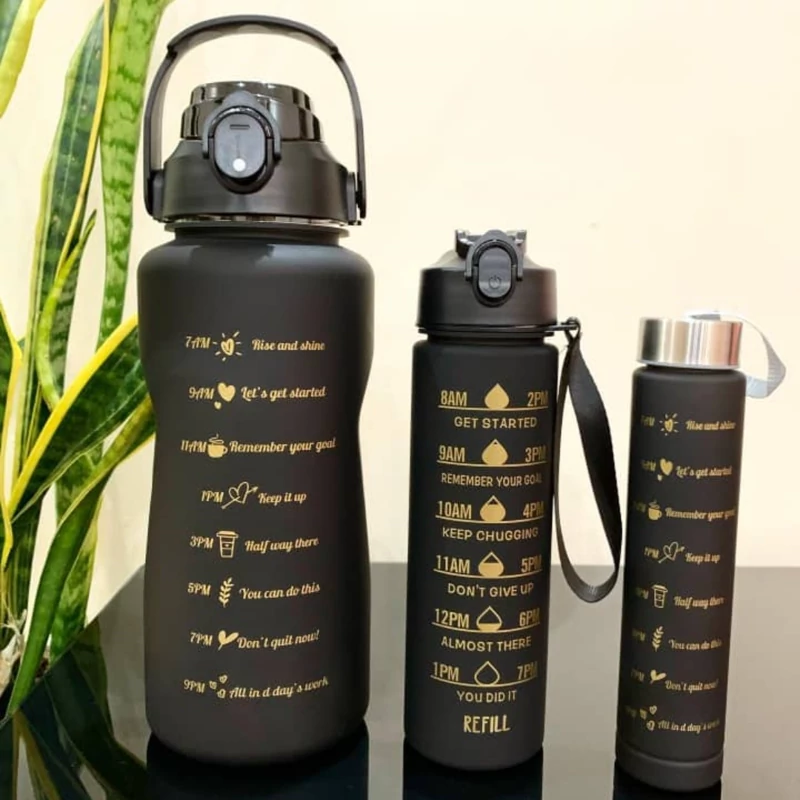 قمقمه 3قلو مشکی مات