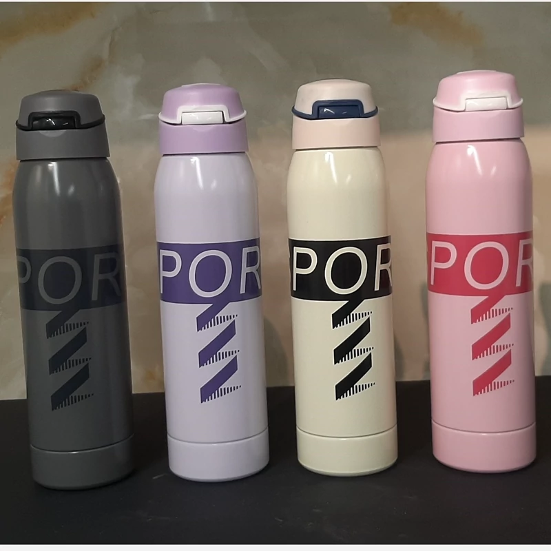 قمقمه نی دار استیل sport